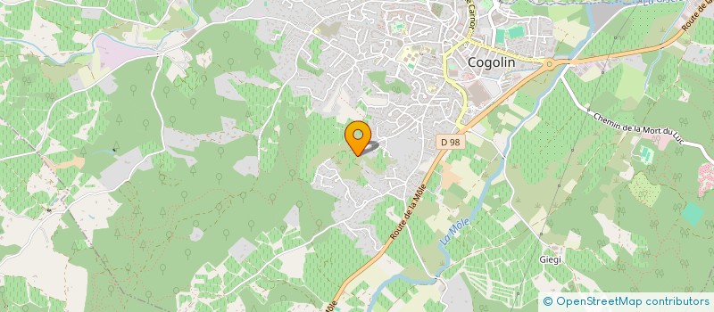 localisation de l'entreprise DUTARTE LMNP  COGOLIN