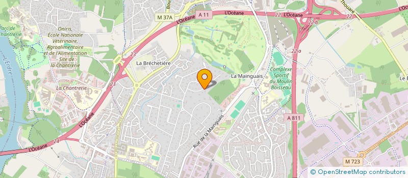localisation de l'entreprise DUTAY TRANSPORTS à CARQUEFOU
