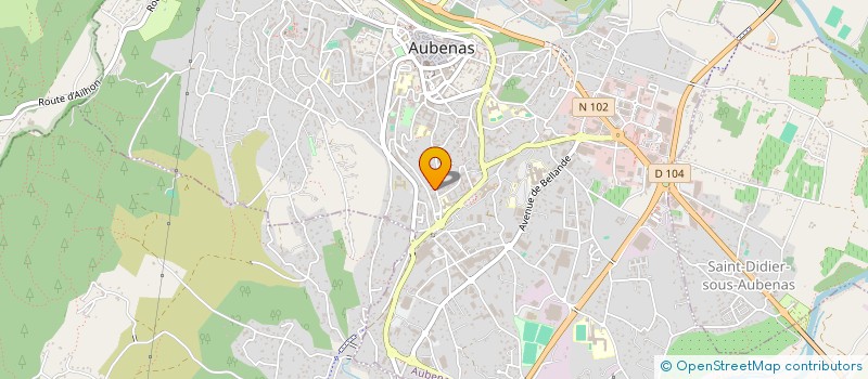 localisation de l'entreprise DUTCAL à AUBENAS
