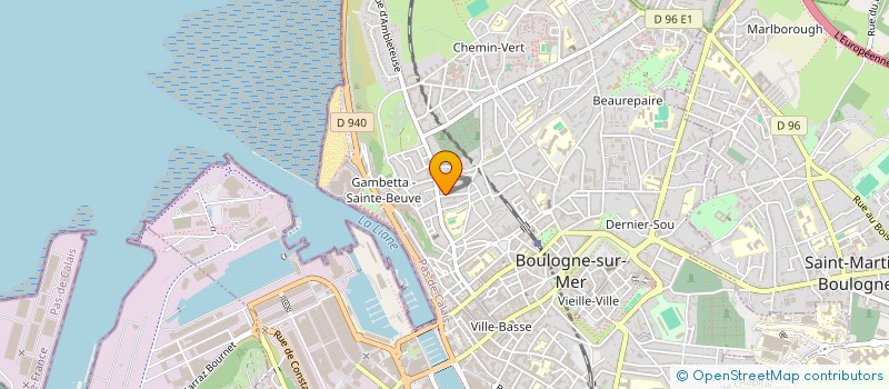 localisation de l'entreprise DUTERTRE GRARD INDIVISION à BOULOGNE-SUR-MER