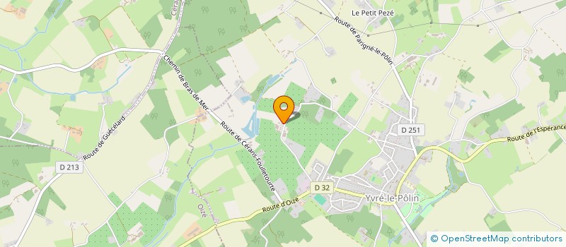 localisation de l'entreprise DUTERTRE LEROUX  YVRE-LE-POLIN