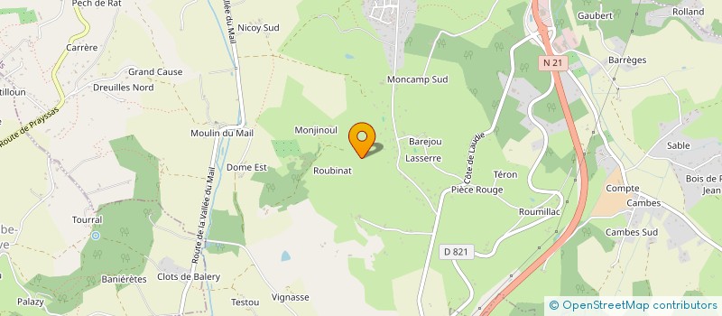 localisation de l'entreprise DUTHEIL FAMILY  PUJOLS