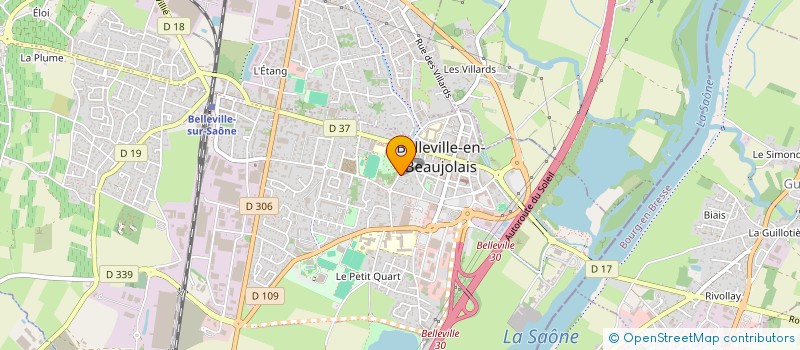 localisation de l'entreprise DUTHEL FRANCK à BELLEVILLE-EN-BEAUJOLAIS