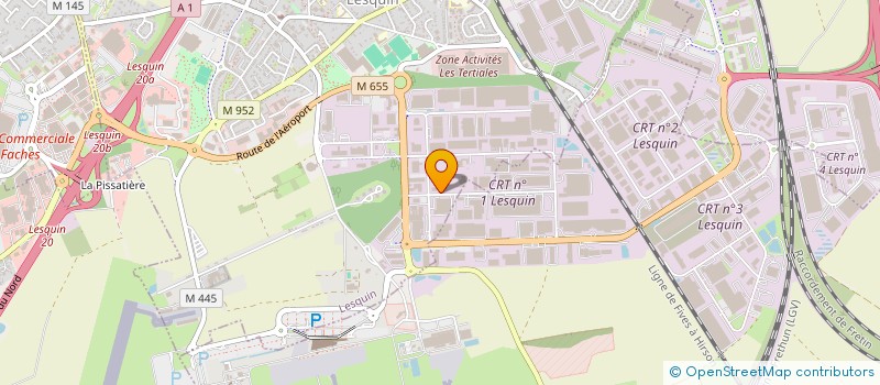 localisation de l'entreprise DUTHOIT MENUISERIES à LESQUIN