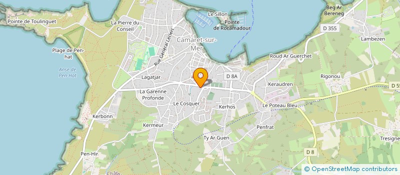 localisation de l'entreprise DUTHOY-RIOUALL  CAMARET-SUR-MER