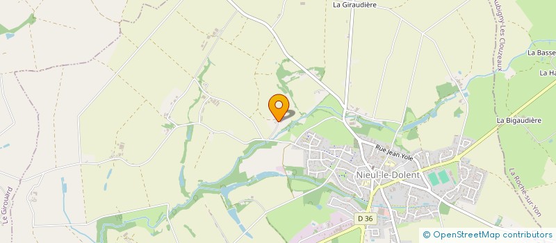 localisation de l'entreprise DUTHUIT BATIMENT à NIEUL-LE-DOLENT
