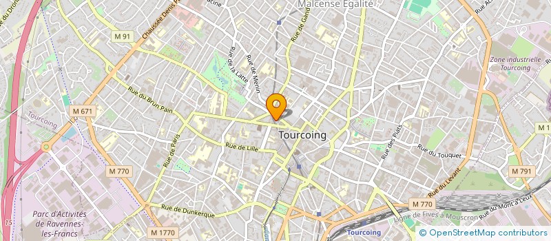localisation de l'entreprise DUTILLEUL & ASSOCIES à TOURCOING