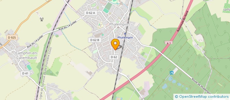 localisation de l'entreprise DUTILLEUL JEAN LAURENT CABRE NADEGE  PHALEMPIN