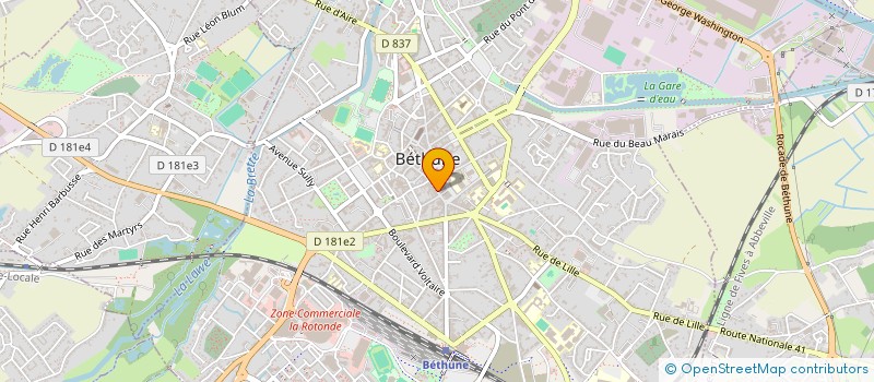 localisation de l'entreprise DUTOITPROXI à CARVIN