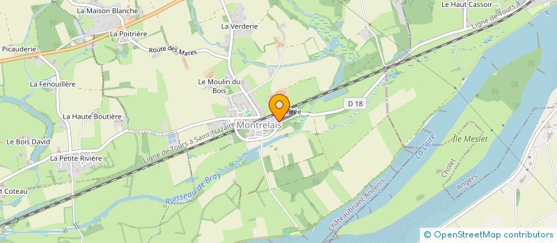 localisation de l'entreprise DUTORDOIR PEDEAU  MONTRELAIS