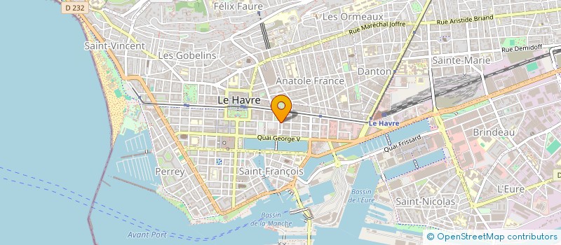 localisation de l'entreprise DUTOT-LE BARBIER  LE HAVRE