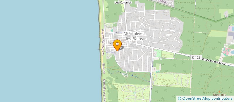 localisation de l'entreprise DUTRETEAU IMMOBILIER  VENDAYS-MONTALIVET