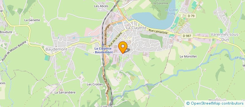 localisation de l'entreprise DUTREVE AGENCEMENT à VARENNES-SOUS-DUN