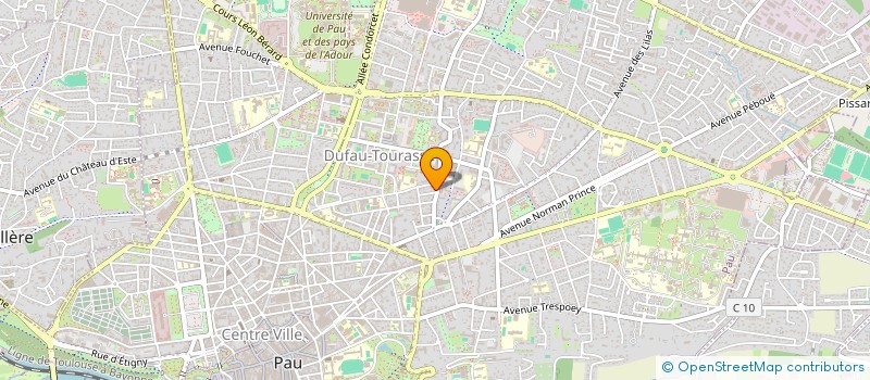 localisation de l'entreprise DUTREY-GRACIET à PAU