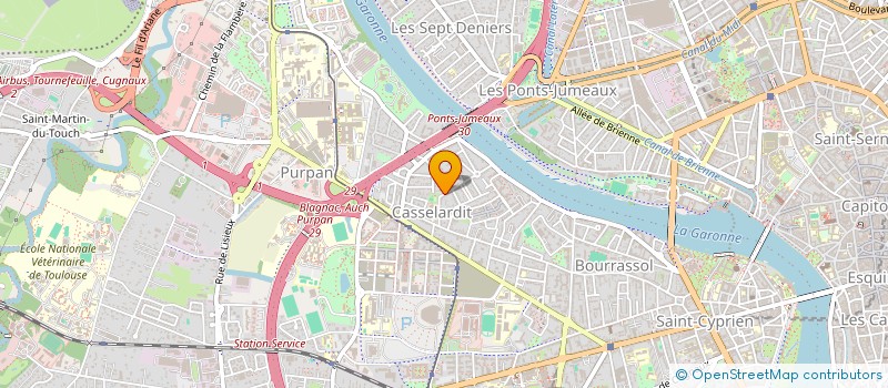 localisation de l'entreprise DUTRIEUX / GUILHAUMON à TOULOUSE