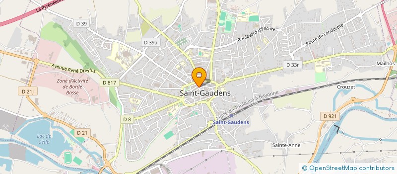 localisation de l'entreprise DUTRON BAT  SAINT-GAUDENS