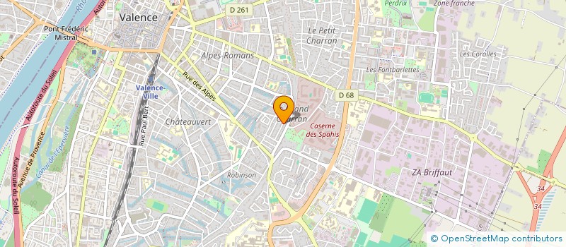 localisation de l'entreprise DUTRUGE à VALENCE