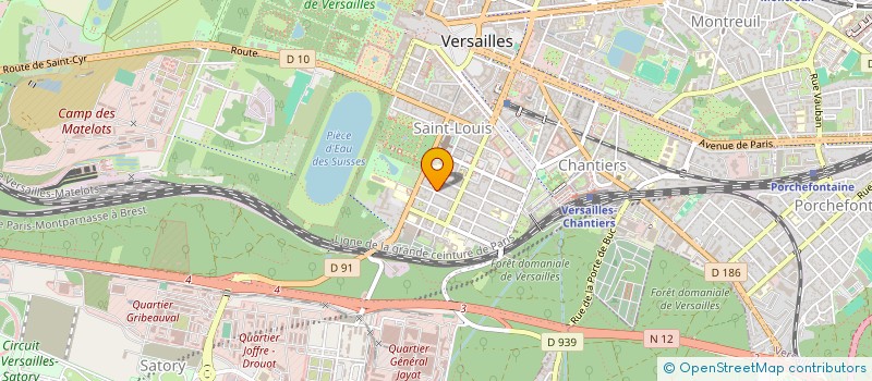 localisation de l'entreprise DUTSCHER à VERSAILLES