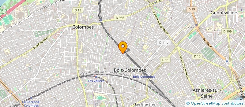 localisation de l'entreprise DUTY à BOIS-COLOMBES