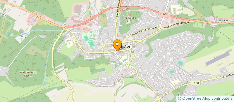 localisation de l'entreprise DUV ENT à SAINT-AVOLD