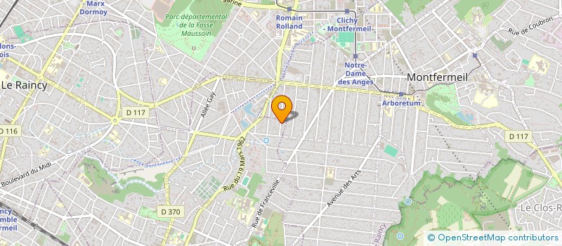 localisation de l'entreprise DUV'R IMMO à GAGNY