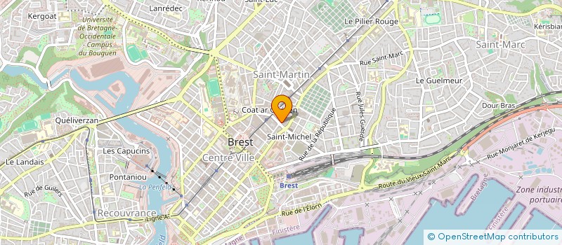 localisation de l'entreprise DUVACQUIER & ASSOCIES à BREST