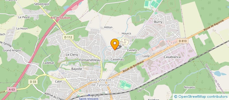 localisation de l'entreprise DUVAL à SAINT-VINCENT-DE-TYROSSE