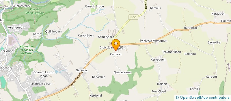 localisation de l'entreprise DUVAL  ERGUE GABERIC