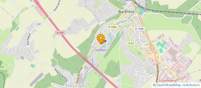 localisation de l'entreprise DUVAL ANNE SOPHIE  BARENTIN