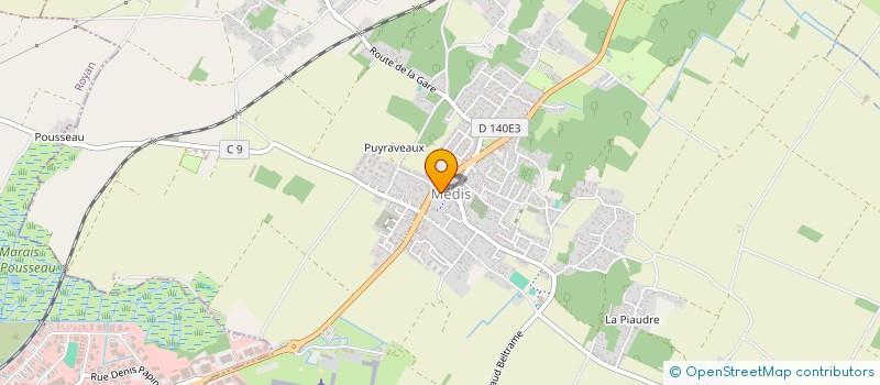 localisation de l'entreprise DUVAL BOULANGERIE  MEDIS