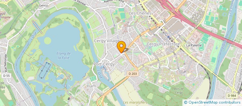 localisation de l'entreprise DUVAL D'OISE à CERGY