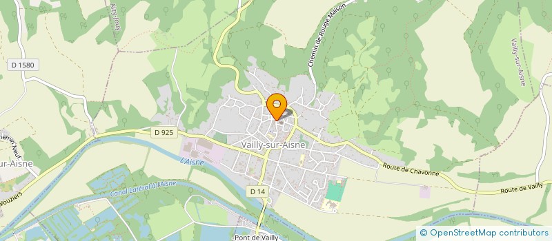 localisation de l'entreprise DUVAL DISTRIBUTION à VAILLY-SUR-AISNE