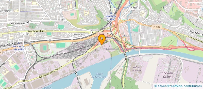 localisation de l'entreprise DUVAL ET CIE à LE HAVRE