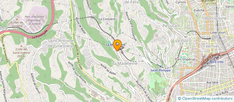localisation de l'entreprise DUVAL ET FILS à NICE
