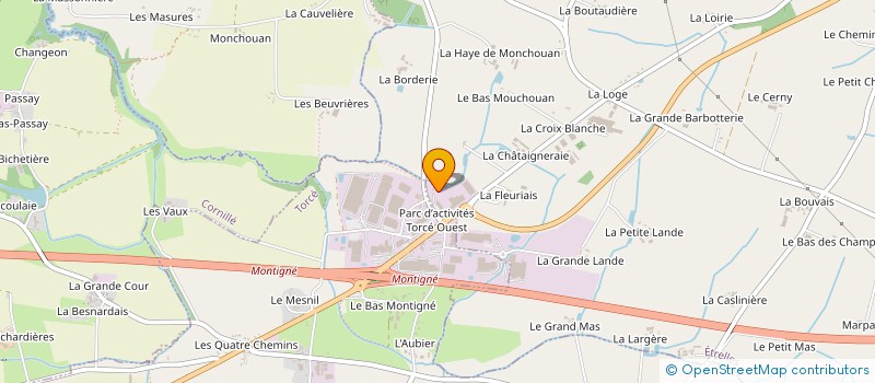 localisation de l'entreprise DUVAL ETANCHEITE  TORCE