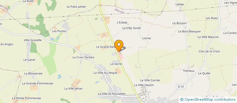 localisation de l'entreprise DUVAL FRERES à IFFENDIC