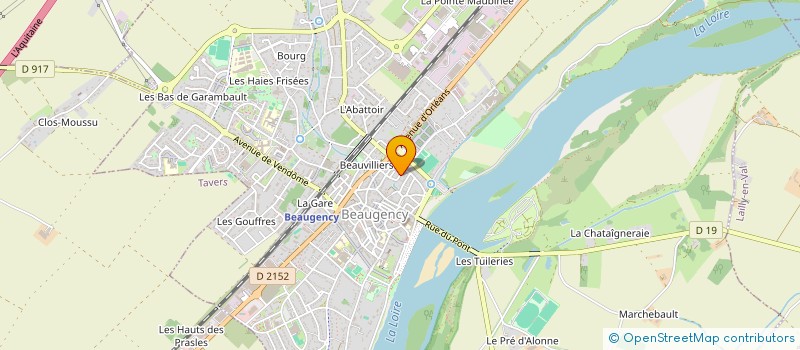 localisation de l'entreprise DUVAL GROS ET ASSOCIES  BEAUGENCY