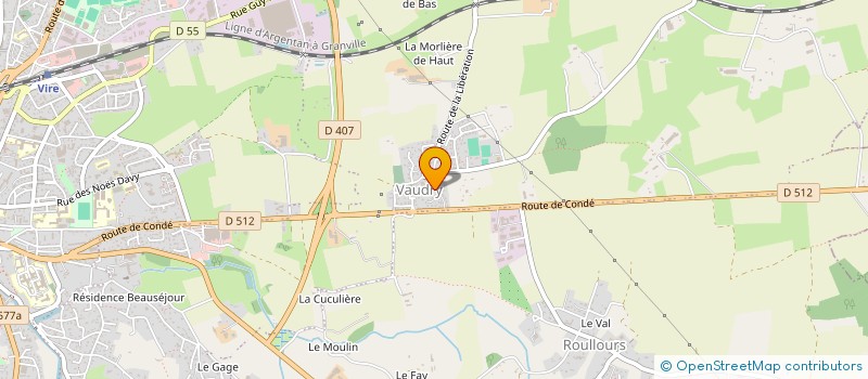 localisation de l'entreprise DUVAL IMMOBILIER  VIRE-NORMANDIE