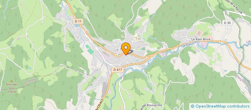 localisation de l'entreprise DUVAL INVESTISSEMENTS  LE THOLY