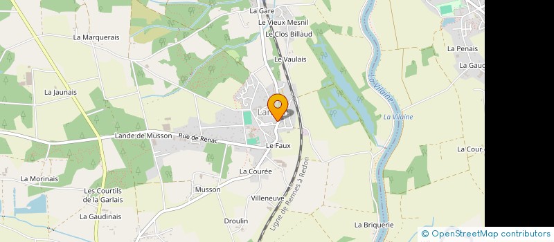 localisation de l'entreprise DUVAL - LEBARBE  LANGON