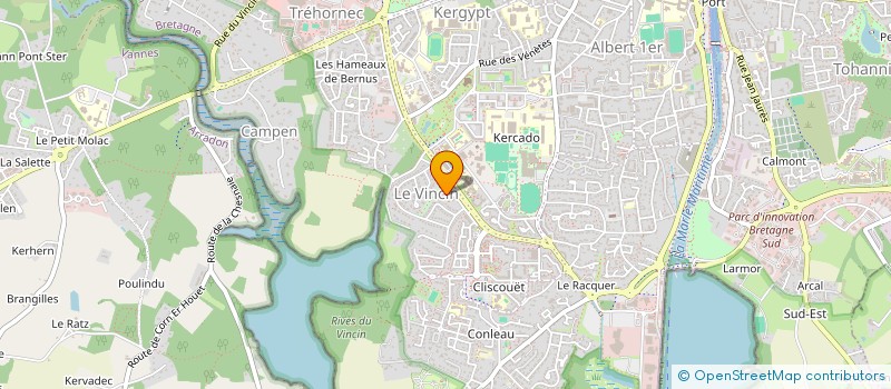 localisation de l'entreprise DUVAL LMNP à VANNES