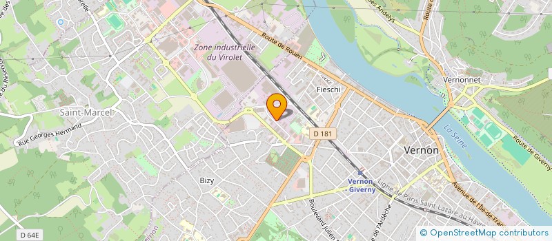 localisation de l'entreprise DUVAL MTF à VERNON