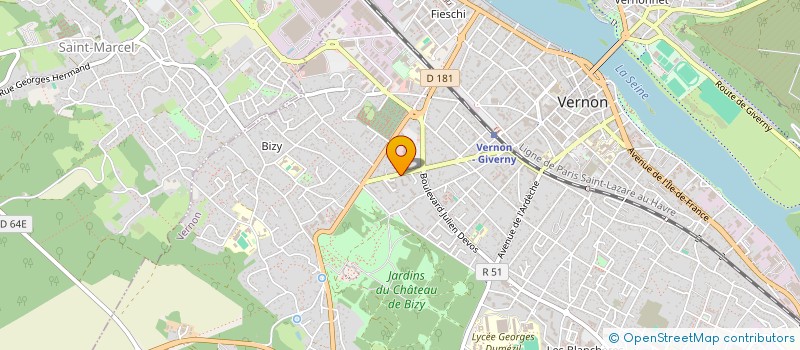 localisation de l'entreprise DUVAL PRESTATIONS à VERNON