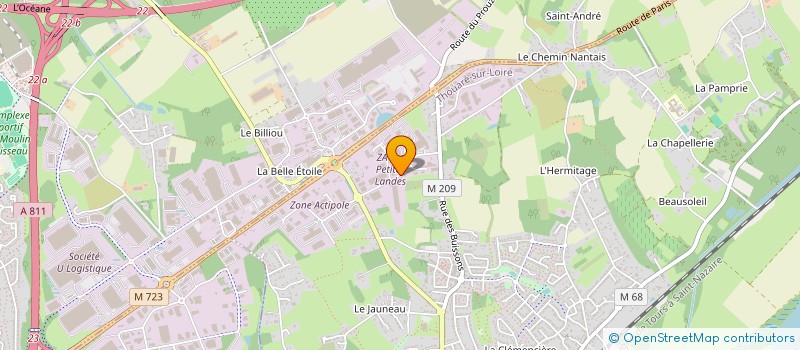 localisation de l'entreprise DUVAL - RENAUD  THOUARE-SUR-LOIRE