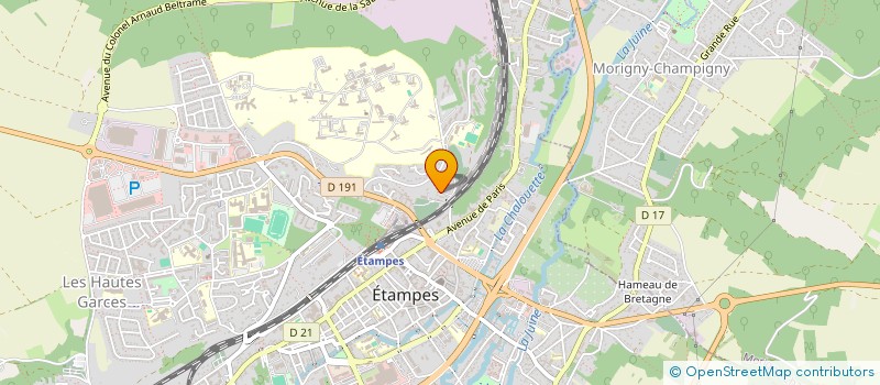 localisation de l'entreprise DUVAN PLOMBERIE - CHAUFFAGE  ETAMPES