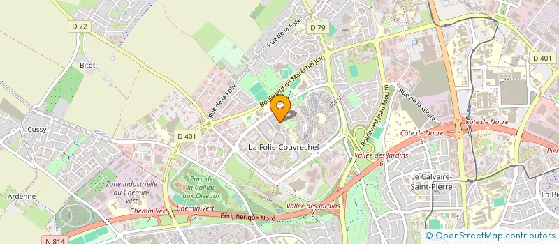 localisation de l'entreprise DUVELLEROY-THOMAS à CAEN