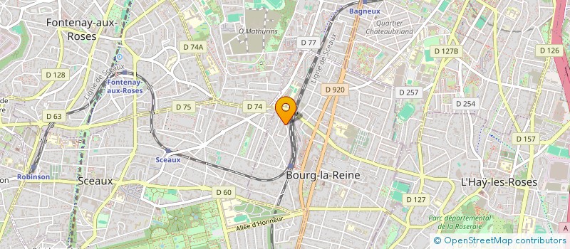 localisation de l'entreprise DUVENT  BOURG-LA-REINE