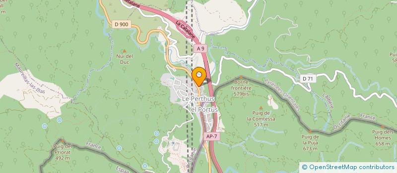 localisation de l'entreprise DUVERCAMP  LE PERTHUS