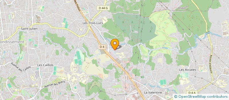 localisation de l'entreprise DUVERGER PEINTURE à MARSEILLE