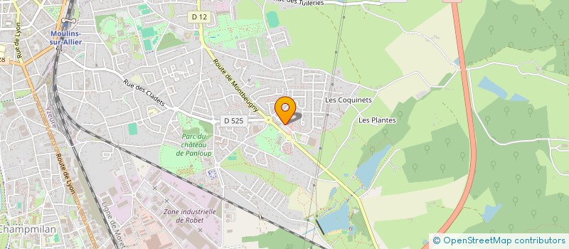 localisation de l'entreprise DUVERGER PYMC  YZEURE